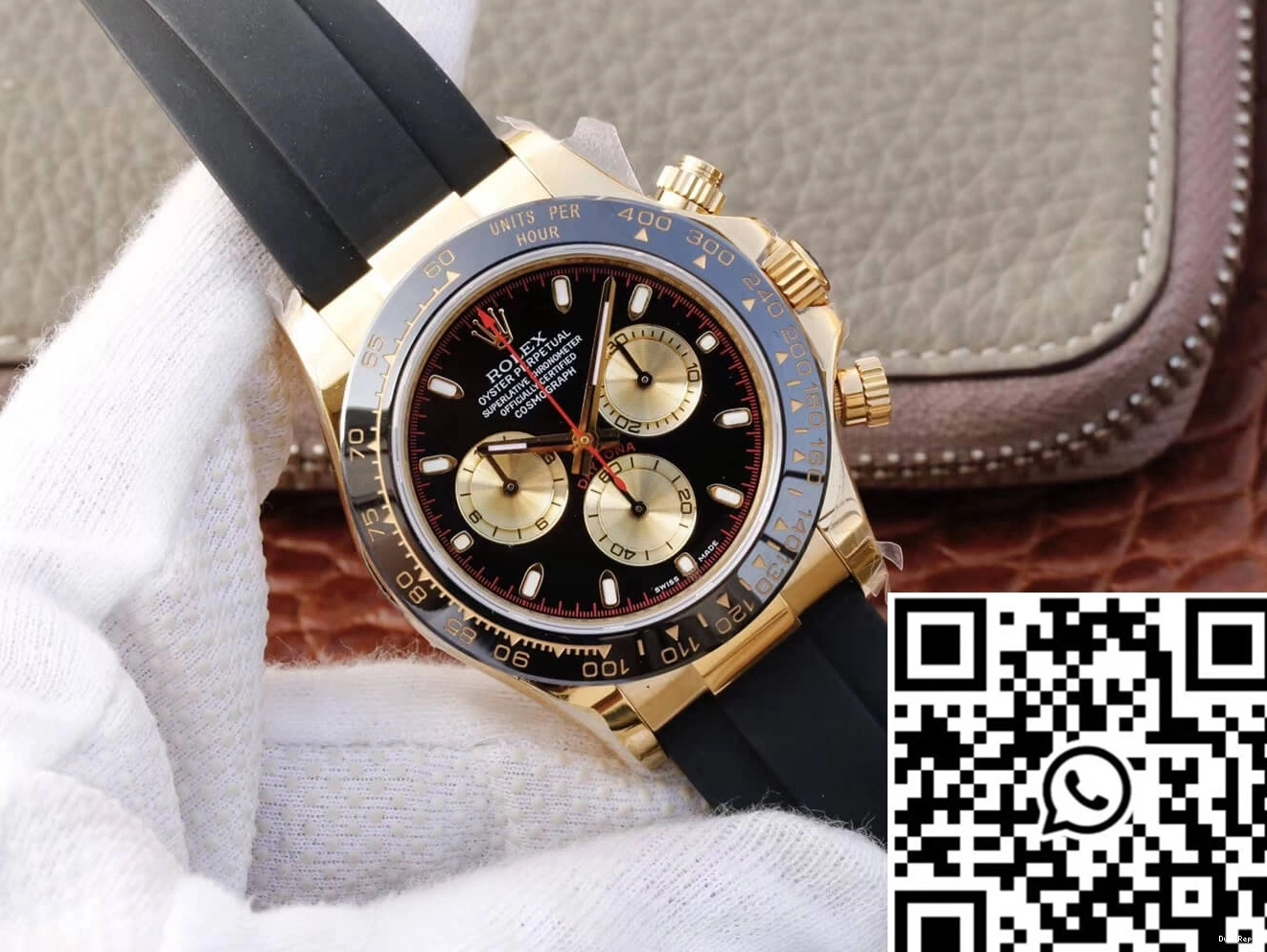 Black Daytona Rolex M116518ln-0047 Factory JH Cosmograph Dial 1112